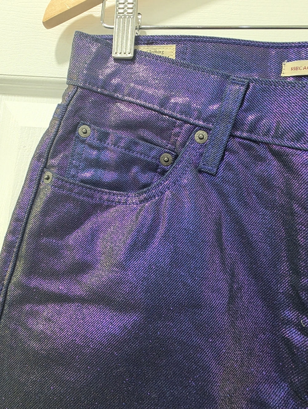 LEVI'S® Ribcage Straight Ankle Jeans Purple Size 29 - Picture 7 of 15